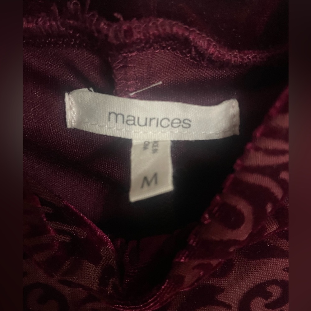 Crushed velvet mock turtleneck - Picture 15 of 15